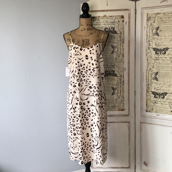 Nine West Belted Slip Dress Sz L NWT - Picture 3 of 16